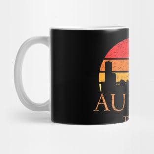 Vintage sunset Austin Texas Mug